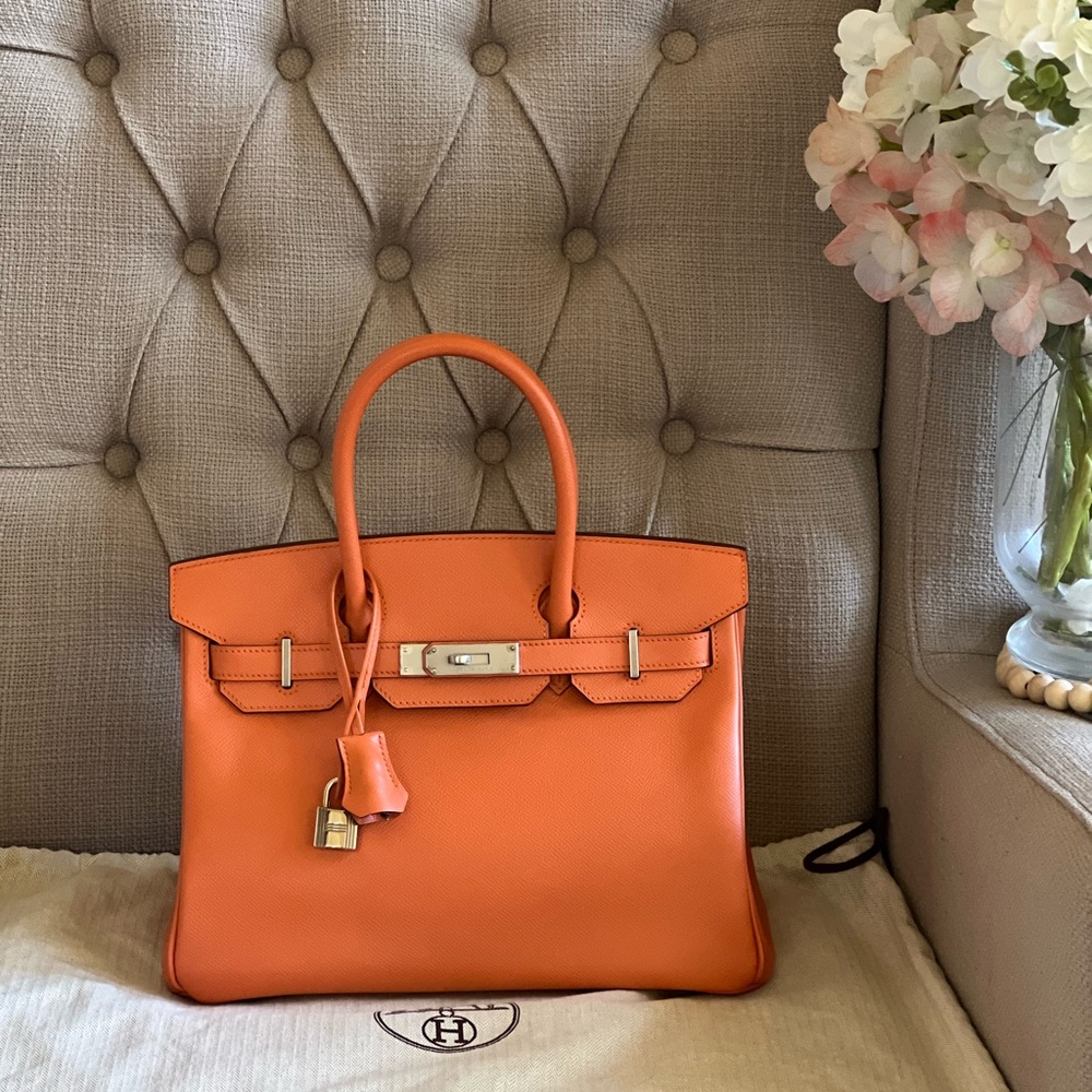 ❌SOLD❌Hermes Birkin 30 Orange PHW
Epsom Leather 
Stamp P 2012